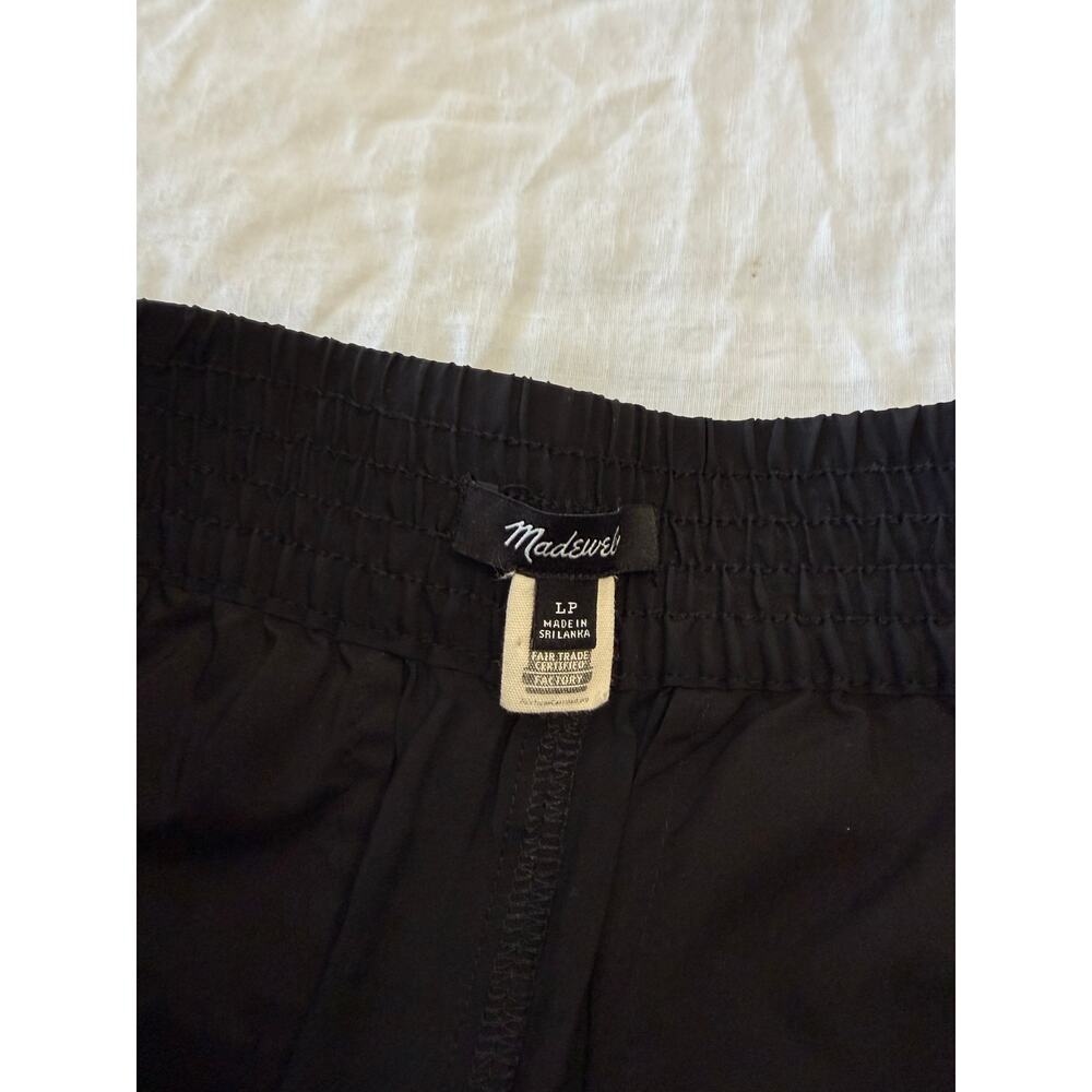 MADEWELL | Women’s Large Petite | Black Carly Wide Leg Pants Classic Minimalist - Picture 4 of 10